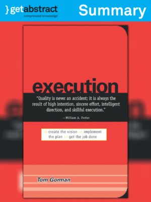 cover image of Execution (Summary)